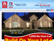 Tablet Screenshot of buildonyourlot.com